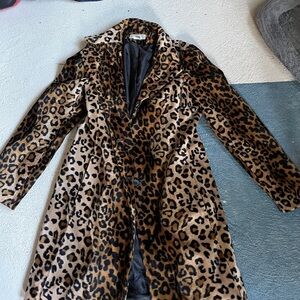 Cheetah Print Coat